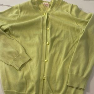 Girls cardigan size 6 to 7 by easy cardigan crew cuts.pastel green shade. Used